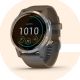 Garmin vivoactive 4 - Silver Stainless Steel Bezel with Shadow Gray Case