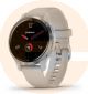 Garmin Venu 2S - Silver Stainless Steel Bezel with Mist Gray Case and Silicone Band